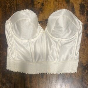 Carnival longline satin corset bra; 36D